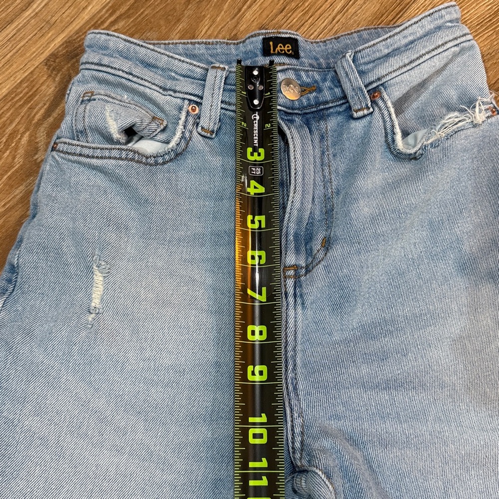 Lee Light Blue High-Rise Flare Jeans 25 - Picture 14 of 15